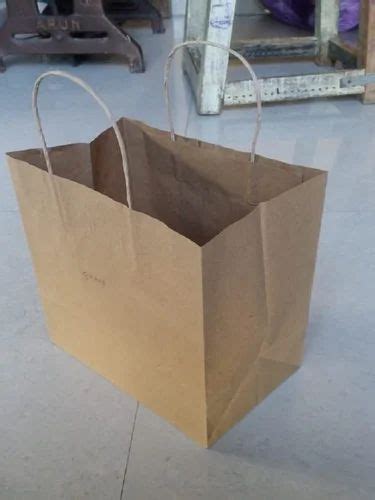 Brown Shopping Paper Carry Bag Twisted Handle Capacity 5kg At Rs 10