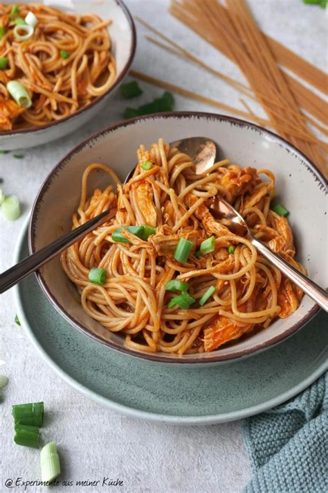 Pulled Chicken Pasta Experimente Aus Meiner K Che