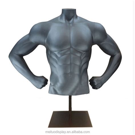 Matt Gray Strong Muscle Male Upper Body Torso Mannequin Buy Male