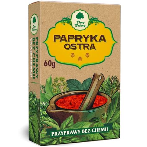 Papryka Ostra 60g Dary Natury Przyprawy Bez Chemii 13564218050 Allegro Pl