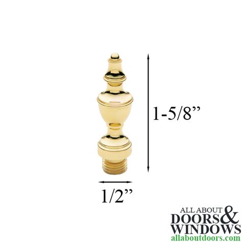 Baldwin Urn Finial Lifetime Polished Brass