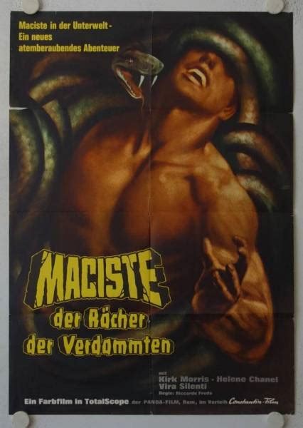 Maciste Der R Cher Der Verdammten Originales Deutsches Filmplakat