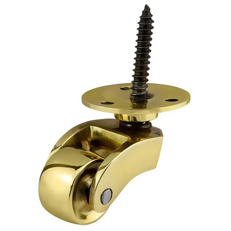 Brass Castor Wheel With Screw Fitting 25mm Ubicaciondepersonascdmx