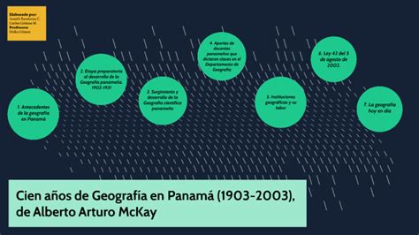 Cien años de geografía en Panamá 1903 2003 de Alberto Arturo Mckay