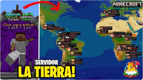 Nuevo Servidor Survival De Minecraft De La Tierra A Escala Real