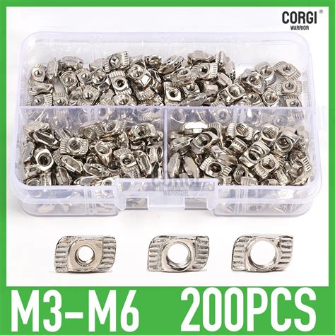 65 200P 2020 3030 4040 Series T Nuts M3 M4 M5 M6 M8 Hammer Head