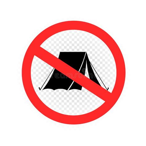 No Camping Sign Stock Illustrations 704 No Camping Sign Stock