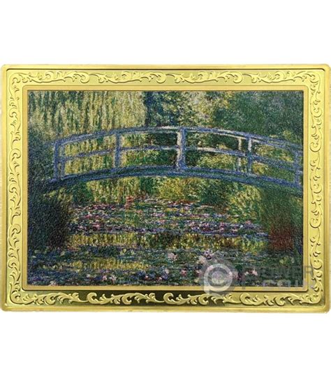 Japanese Bridge Claude Monet Famous Paintings Oz M Daille Cuivre