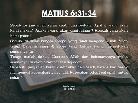 Ayat Alkitab Untuk Menghadapi Rasa Takut Dan Khawatir