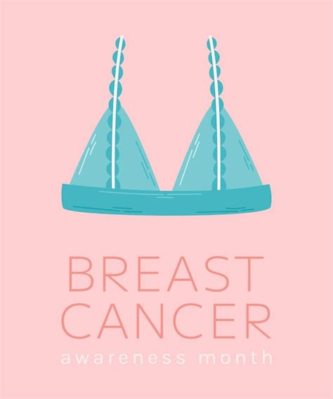 Premium Vector Breast Cancer Awareness Month Vector Banner With Text