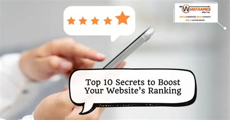 Secrets To Boost Your Website S Ranking Wireframes Digital