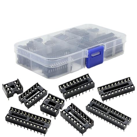 66Pcs Lot DIP IC Sockets Adaptor Solder Type Socket Kit 6 8 14 16 18 20