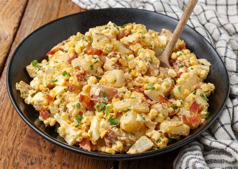 Mexican Street Corn Potato Salad With Bacon Vegetable Recipes