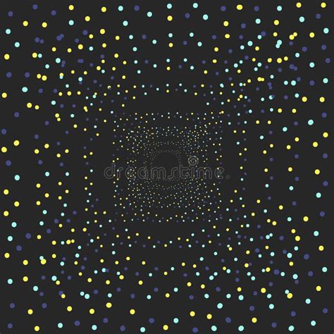 Abstracts Seamless Pattern Of Random Colourful Dots Stock Illustration