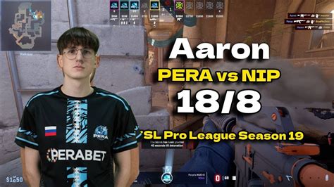 CS2 POV PERA Aaron 18 8 Vs NIP Anubis ESL Pro League Season 19