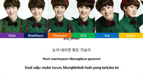 Exo K 엑소케이 The First Snow 첫 눈 Hanromina Color Coded Lyrics