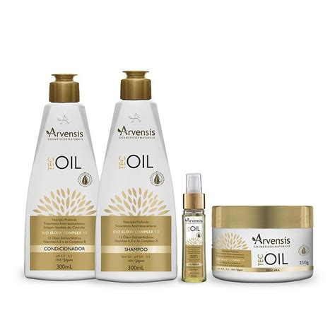 KIT TEC OIL NUTRIÇÃO PROFUNDA ARVENSIS COSMÉTICOS NATURAIS