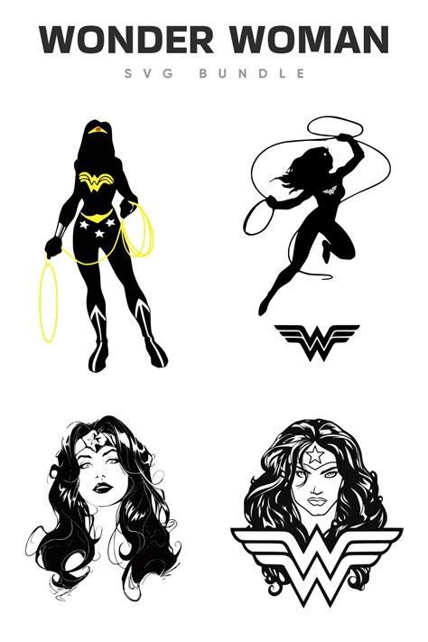 Wonder Woman Logo Black And White