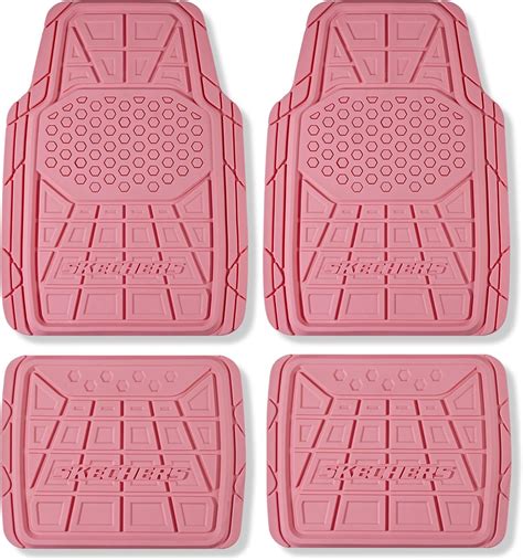 Skechers Car Floor Matsheavy Duty Rubber Car Mats Pink 4