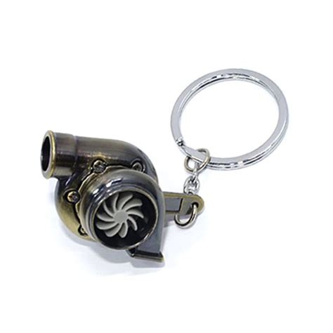 Keyring With Turbocharger Blower Design Titanium Autostyle