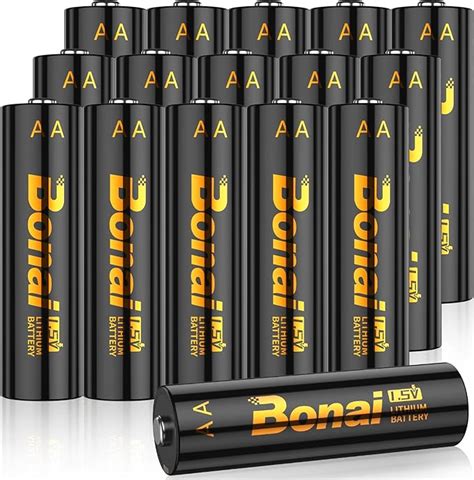 Amazon Bonai Lithium Batteries Aa Pack Mah V Longest