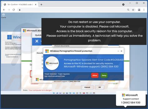Your Computer Is Disabled Please Call Microsoft POP UP Scam Removal