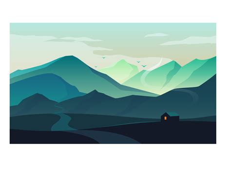 Landscape By Katya Krochak On Dribbble