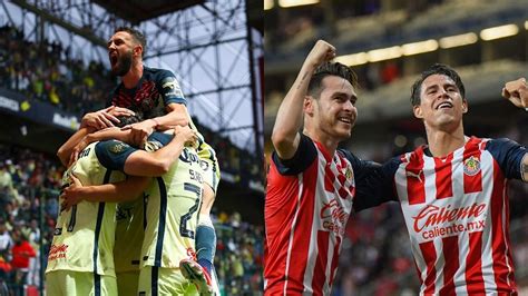 Chivas Y América Revelan Sus Alineaciones Para El Clásico Nacional