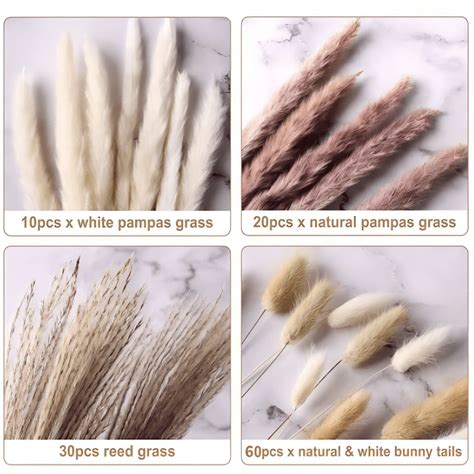 110pcs Pampas Grass Gothic Style Bohemian Style Decoration Home Decoration Handmade Diy