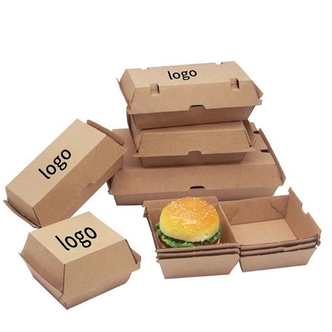 Takeout Box Custom Disposable Kraft Food Containers Corrugated Paper