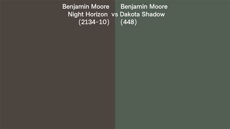 Benjamin Moore Night Horizon Vs Dakota Shadow Side By Side Comparison