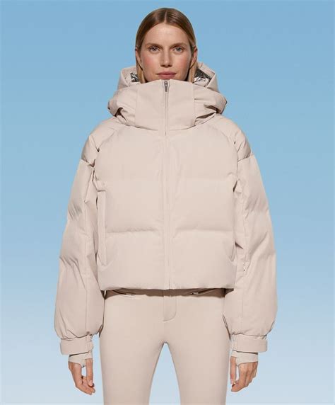 Down From Minardi Piume Company Ski K Crop Padded Jacket Oysho