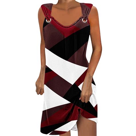 Gakvbuo Summer Tank Dresses For Women 2024 Sleeveless Mini Dress