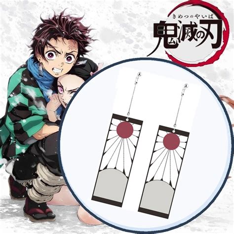 Collectibles Art Kimetsu No Yaiba Demon Slayer Earrings Worn By