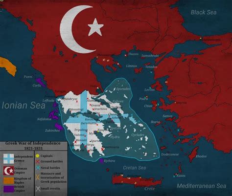 Map of the Greek Wars of Independence 1821-1831 : r/MapPorn