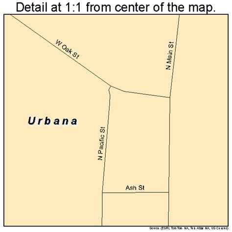 Urbana Missouri Street Map 2975310