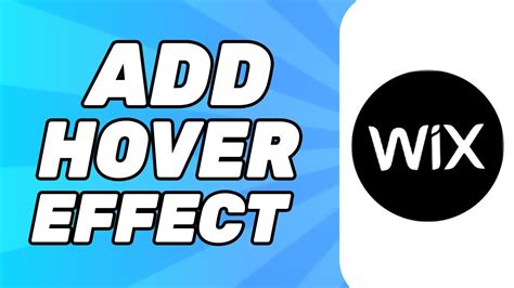 How To Add Hover Effect To Button In Wix Website Wix Hover