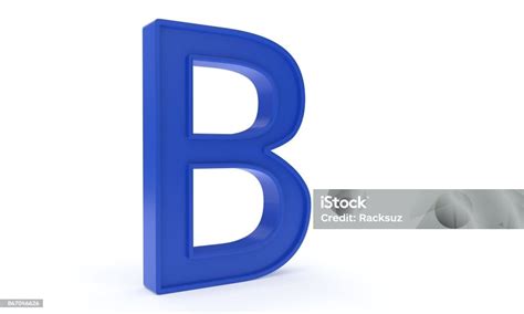 Blue Letter B 3d Rendering Stock Photo Download Image Now