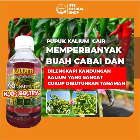 Jual Pupuk Kcl Cair Kalizer Plus Zpt Nutrisi Semua Jenis Tanaman