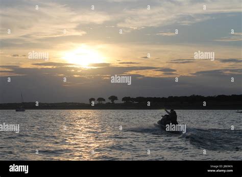 JET SKI ON LAKE Stock Photo - Alamy