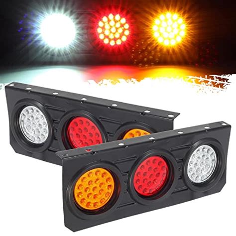 Partsam Lot De Feux Arri Re Led Pour Camion Remorque Feu Stop