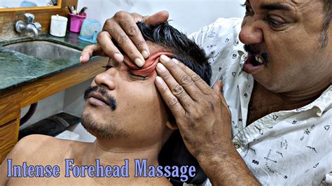 Reiki Head And Forehead Massage By Asim Barber Intense Neck Cracking