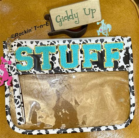 Cow Print Stuff Zipper Bag Rockin T N E