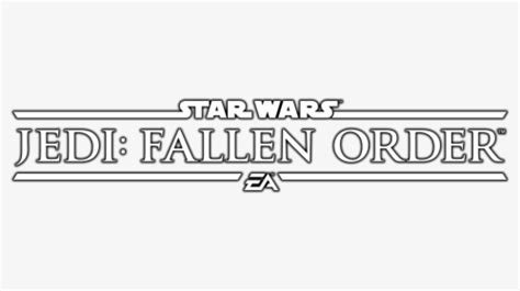 Star Wars Jedi Fallen Order Logo White, HD Png Download , Transparent ...