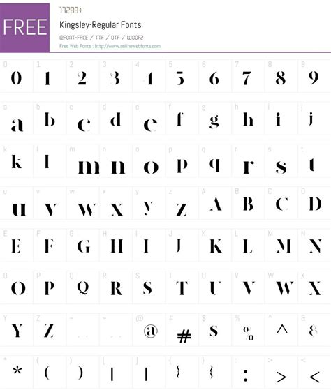 Kingsley Regular 1000 Fonts Free Download Onlinewebfontscom