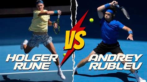 Holger Rune Andrey Rublev Live Australian Open Round Youtube