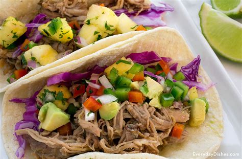 Slow Cooker Pulled Pork Tacos Recipe