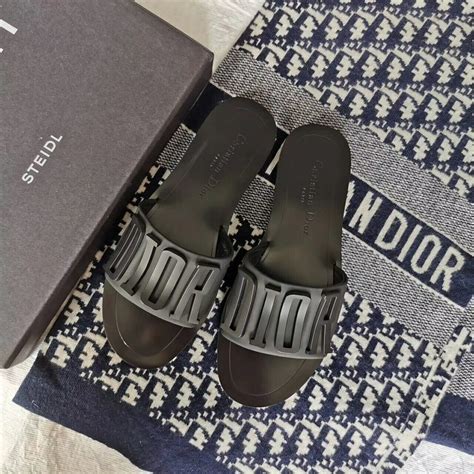 Christian Dior Diorevolution Matte Logo Slippers Calfskin Leather Springsummer 2020 Collection