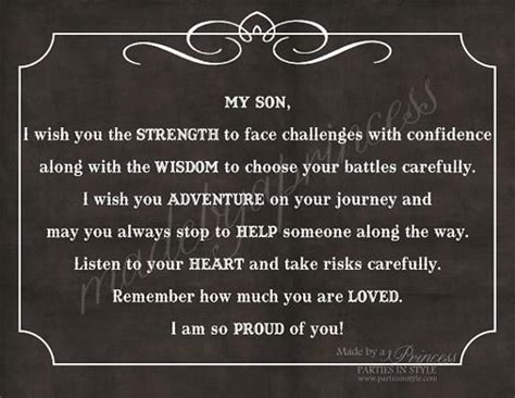 My Son I Wish You Strength And Wisdom Wisdom For My Son Pintere