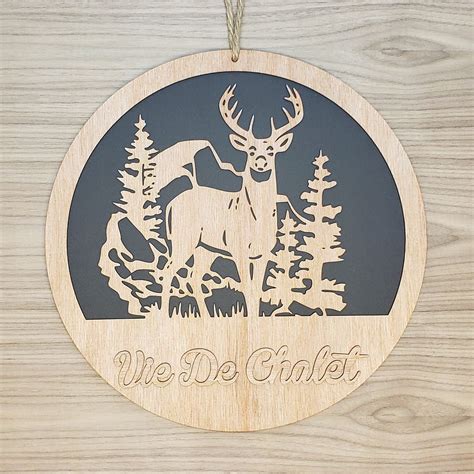 Forest Deer Svg File Majestic Wildlife Scene For Laser Cutting Digital